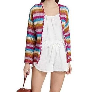 XIRENA - Carsyn Crocheted Cotton Cardigan | Small | Color: Dreamstate | NWOT/NEW